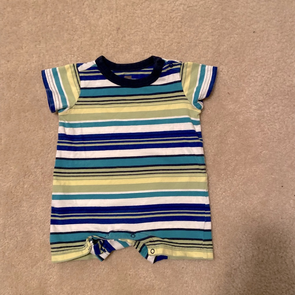 Tea Collection Stripe Shortie Romper